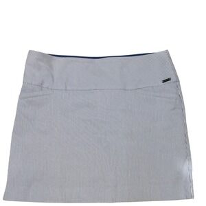 Athletic Tennis Golf S.C. & CO. Women's Blue White Stripe Performance‎ Skort XL